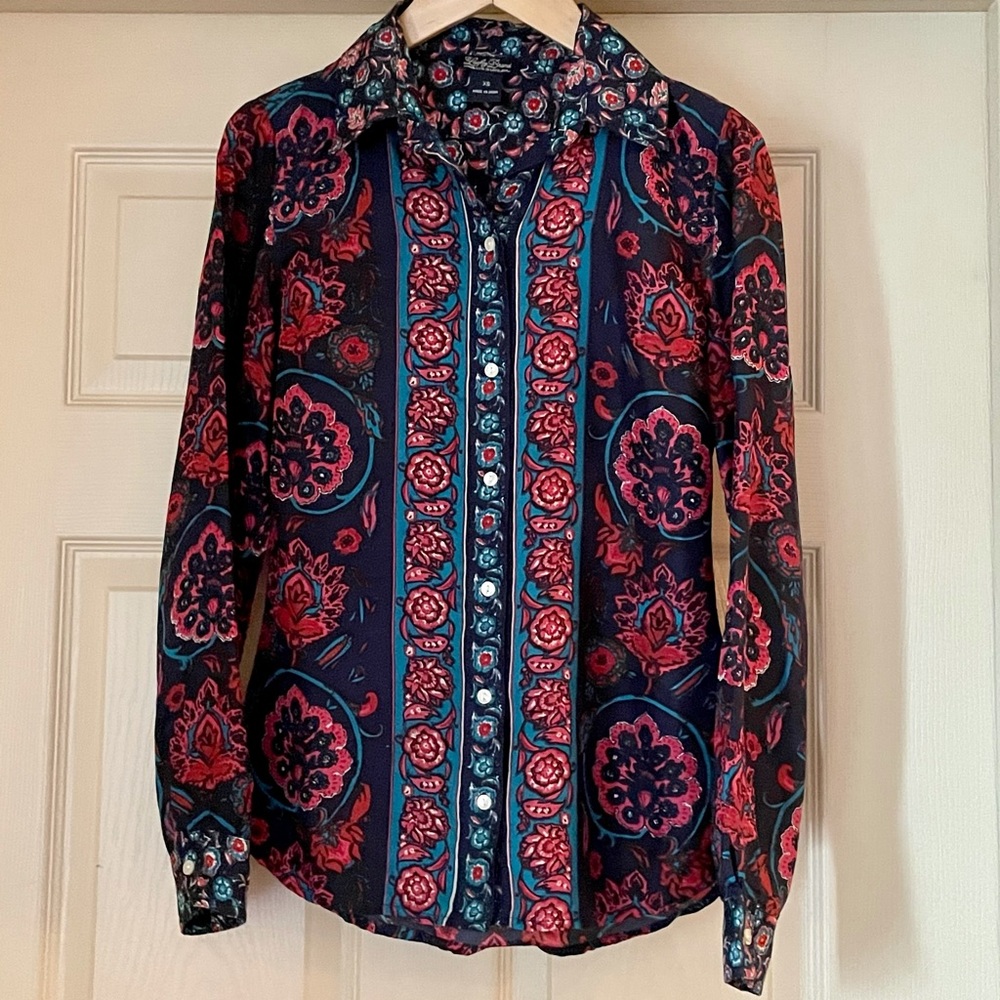 Lucky Brand Gorgeous Silk Blouse, Floral